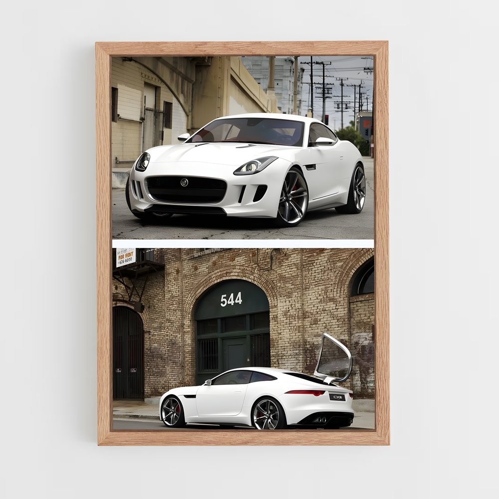 Poster Elegance Automobile F Touche poétique – affiche Jaguar (vue 4)